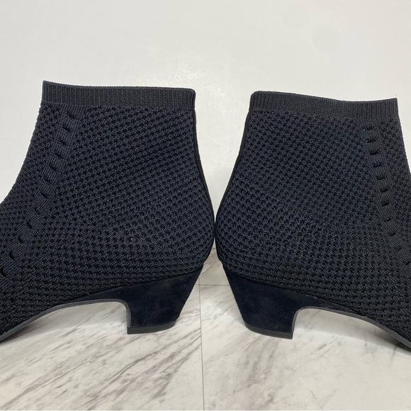 Eileen Fisher Purl Black Knit Stretch Bootie 7 1/2 - Picture 8 of 13